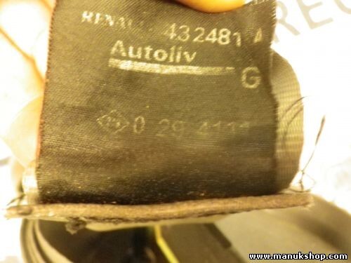Sicherheitsgurt Gurt Renault Scenic 1.9 dCi RX4 432481 029411
