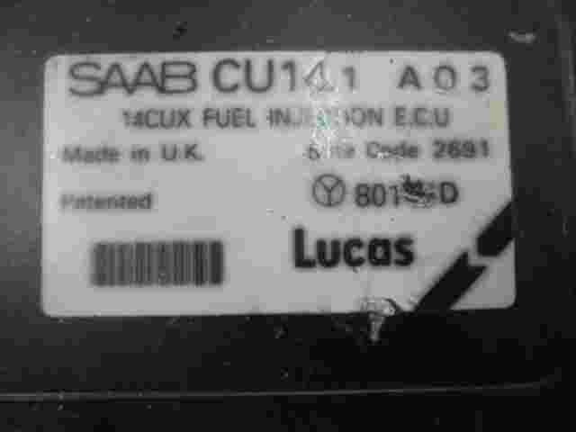Motorsteuergerät Saab 900 7872336 CU14.1 A03 Lucas 80147D