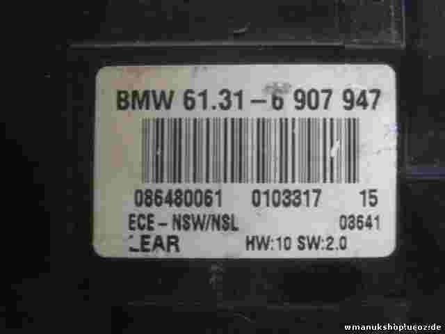 Lichtschalter BMW E46 61316907947 61 31 6 907 947 HW 10 SW 2.061316907947