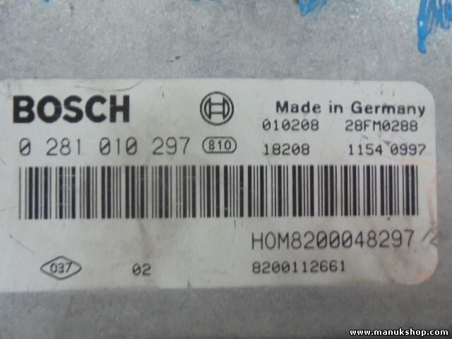 Motorsteuergerät Laguna 8200112661 HOM8200048297 8200048297 BOSCH 0281010297