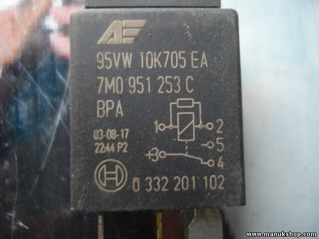 Relais Nebelscheinwerfer Volkswagen Sharan Galaxy Nr 404 95VW10K705EA 7M0951253C