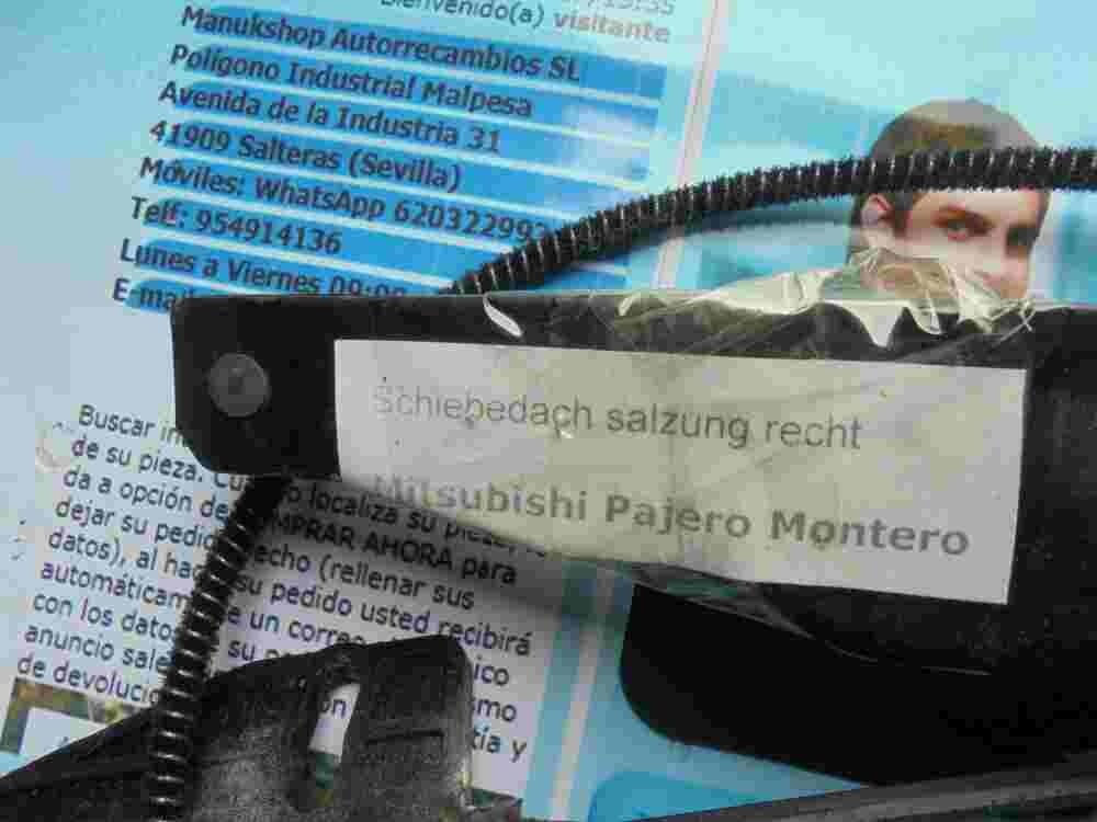 Schiebedach salzung Mitsubishi Pajero Montero M95L V40 1991-2004
