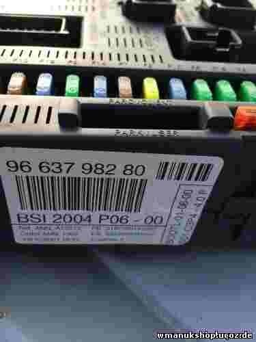 Sicherungskasten Citroen Peugeot 207 9663798280 96 637 982 80 BSI 2004 P06-00 PB