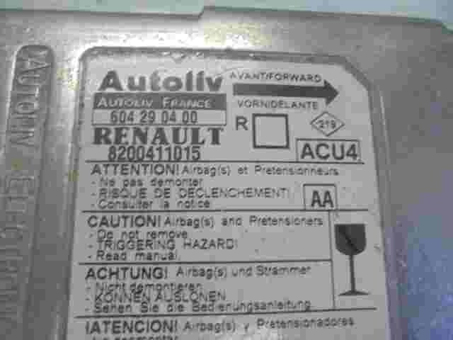 Airbagsensor Airbagsteuergerät Renault Grand Scenic II (AA) 8200411015 604290400