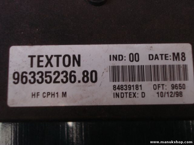 Steuergerät Zentralverriegelung Citroen Xsara 1.9 TEXTON 9633523680 INDTEX D