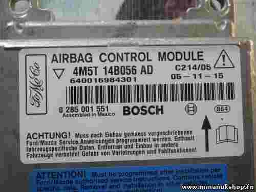 Airbagsensor Airbagsteuergerät Ford 4M5T14B056AD 4M5T 14B056 AD BOSC 0285001551