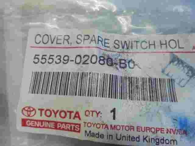 Cover Spare Switch Hol /Toyota Corolla E12 5553902080B0 55539-02080-B0