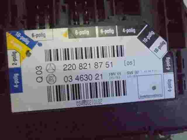 Sitzverstellung Mercedes W220 S320 S350 S500 S600 Q03 2208218751 LK 03463021