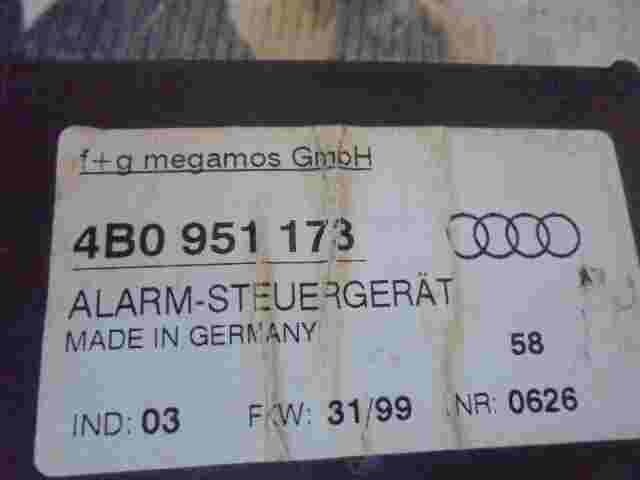 Steuergerät Alarm Audi A3 8L A4 B5 A6 4B 4B0951173 4B0 951 173 4BO951173 Ind.03