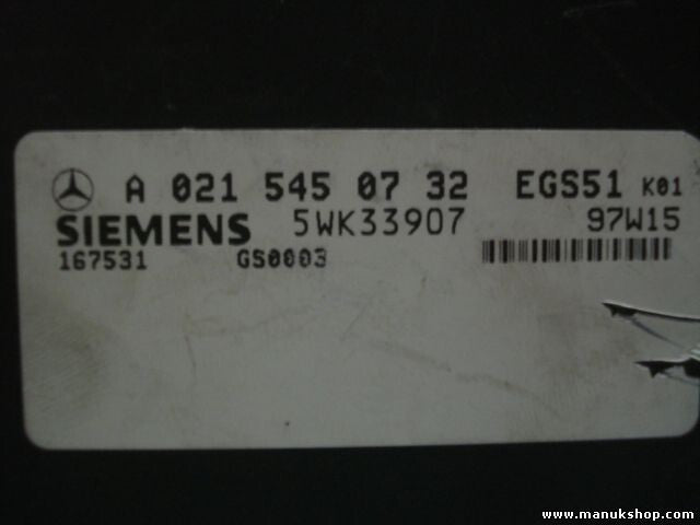Getriebesteuerung Mercedes-Benz W210 A0215450732 EGS51 5WK33907 167531 GS0003