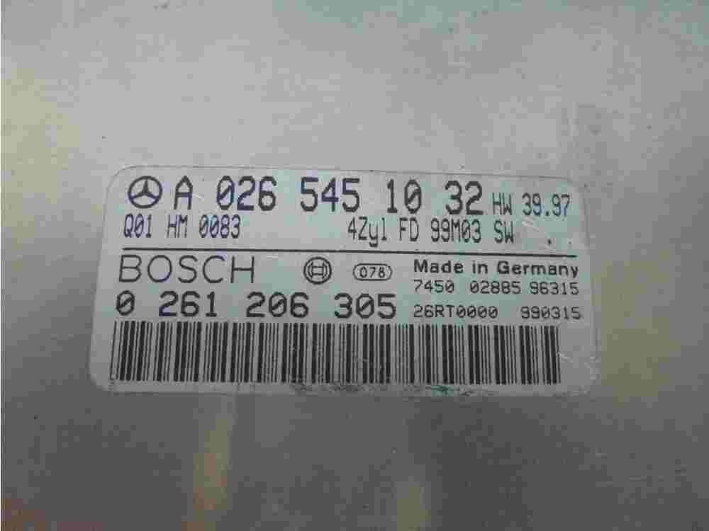 Motorsteuergerät Mercedes-Benz C Class W202 A0265451032 Q01 FD99M03 0261206305
