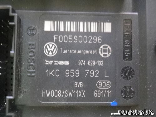 Empfänger Türsteuerung VW Audi A3 8P A4 8K A5 8T 8K0959792B 8K0959792 000104DE