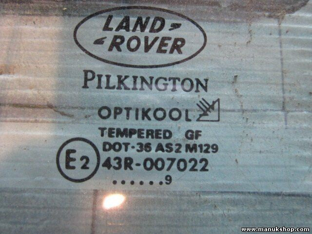 Dreieck Scheibe Seitenscheibe hinten links Land Rover Range Rover DOT36AS2M129