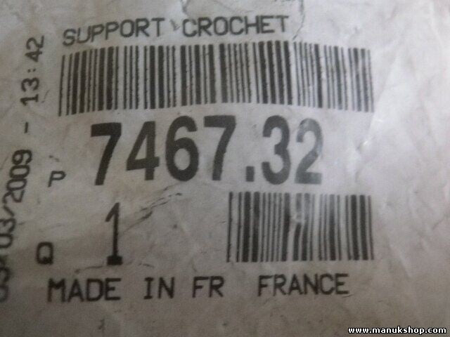 Haken Sonnenblende Citroen C8 Peugeot 807 7467.32 746732