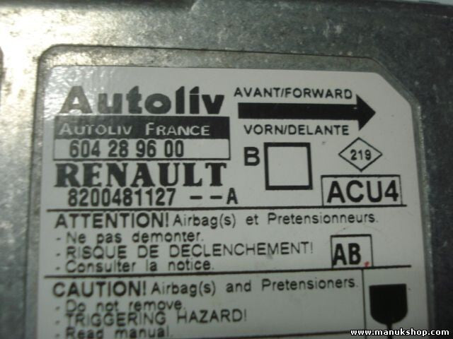 Airbagsensor Airbagsteuergerät Renault Megane II 1.5 604289600 8200481127A