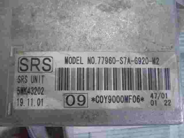 Airbagsensor Airbagsteuergerät Honda Stream ( 09) 77960S7AG920M2 5WK43202