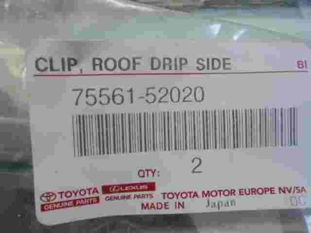 Clip Roof Drip Side Lexus RX III Toyota Land Cruiser Prado 150 RAV4 7556152020