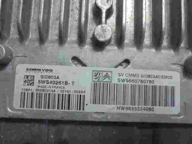 Motorsteuergerät Peugeot 407 HW9655534080 9655534080 SW9660780780 5WS40261B-T