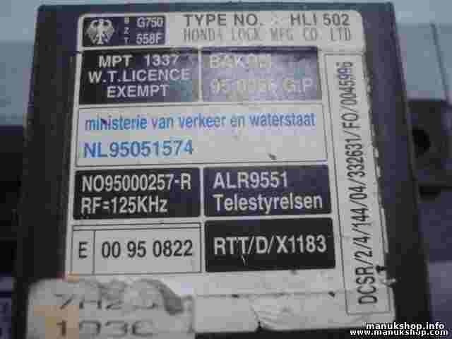 Alarmmodul Honda Civic 39730SX0G01 ALR9551 N095000257-R