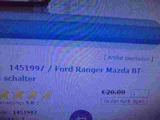 Schalter Ford Ranger Mazda BT-50 1451997