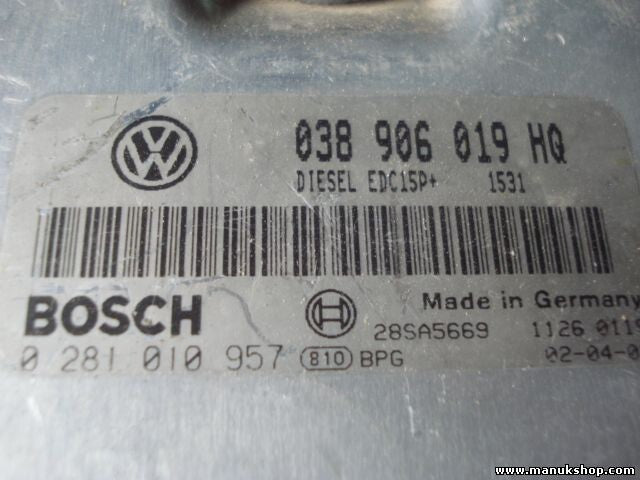 Motorsteuergerät VW Volkswagen Seat 038 906 019 HQ 038906019HQ 0281010957
