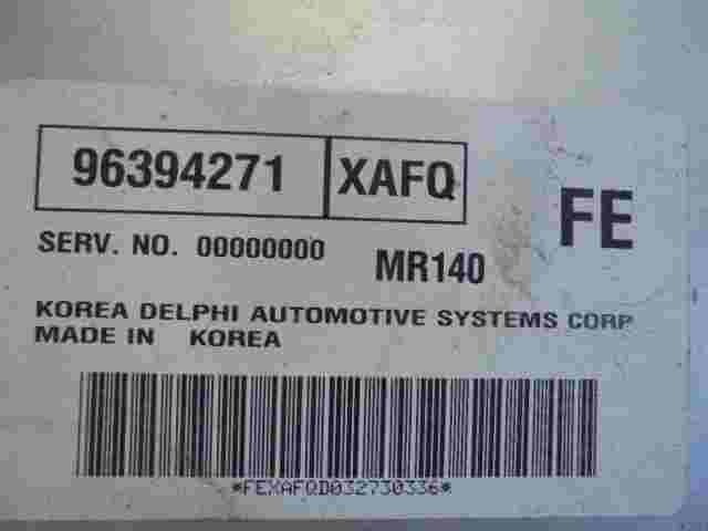 Motorsteuergerät Chevrolet Aveo T200 Lacetti Daewoo Nubira XAFQ MR140 96394271