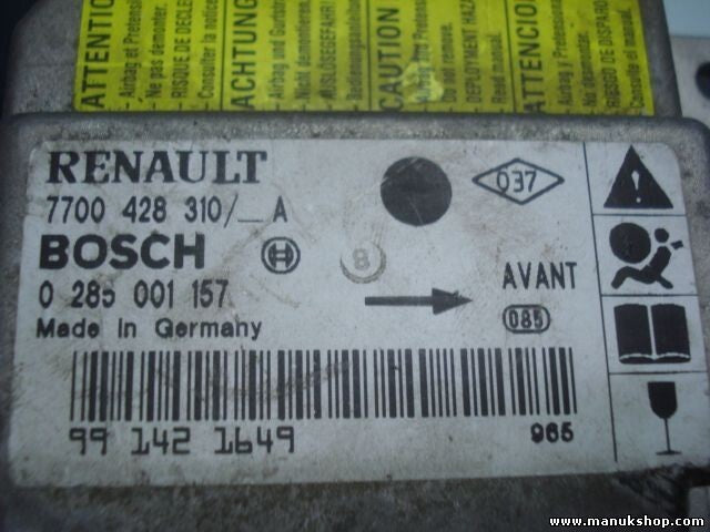 Airbagsensor Airbagsteuergerät Renault Clio II 1.6 1998-2005 7700428310A
