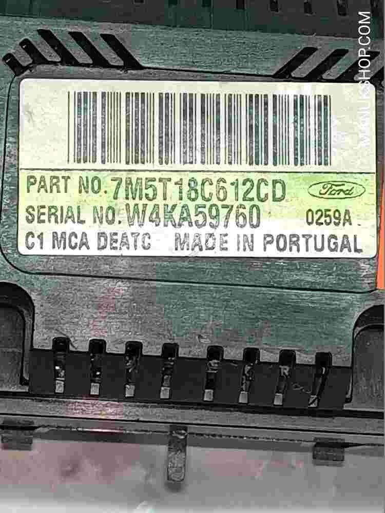 Klimabedienteil Ford Focus II 7M5T18C612CD 7M5T-18C612-CD W4KA59760 0259A