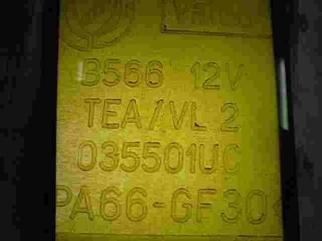 Relais Klimaanlage Fiat Punto 188 035501UC B566 12V Valeo PA66GF30 PA66-GF30