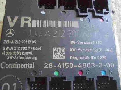Steuermodul Oszillator Gepäck Türschloss Mercedes W212 A2129006518 A2129011705