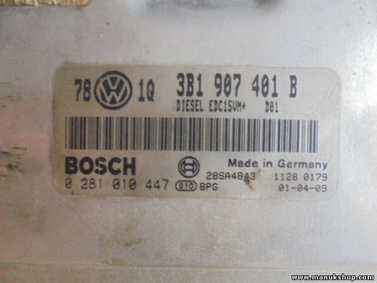 Motorsteuergerät  VW Volkswagen Passat 3BG 3B1907401B 0281010447 0 281 010 447