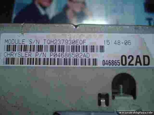 Sicherungskasten Chrysler Voyager III P04686502AD P 04686502AD P04686502 AD