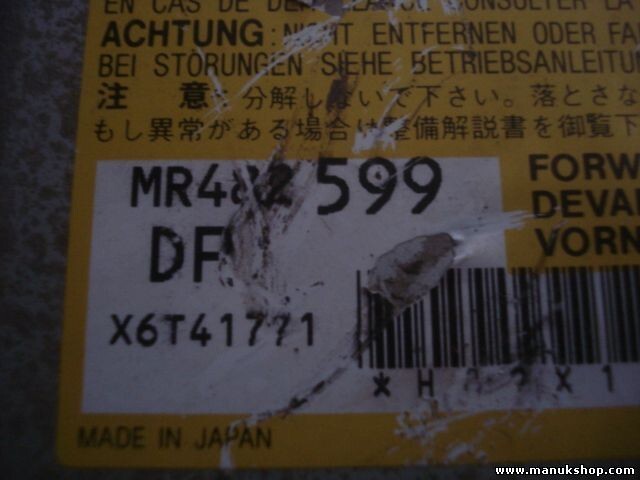 Airbagsensor Airbagsteuergerät Mitsubishi Pajero Montero DPS MR482599