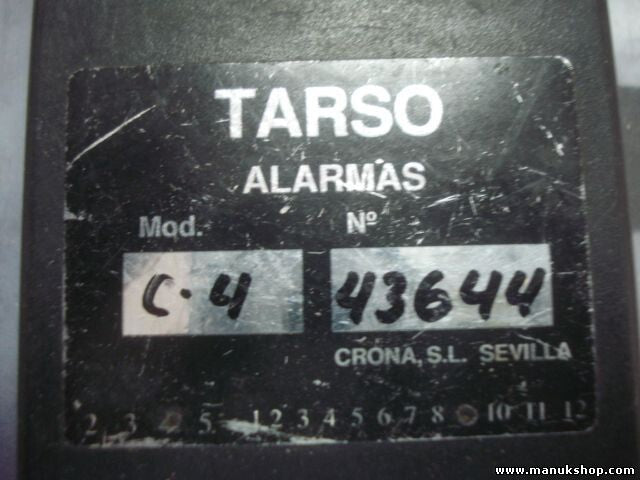 TARSO ALARMAS Mod. C.4 43644