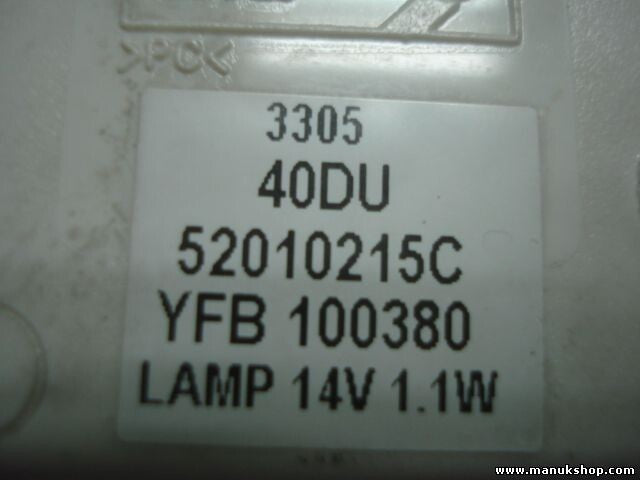 Uhr Digitaluhr Land Rover Freelander LAMP14V1.1W 52010215C YFB100380 YFB 100380