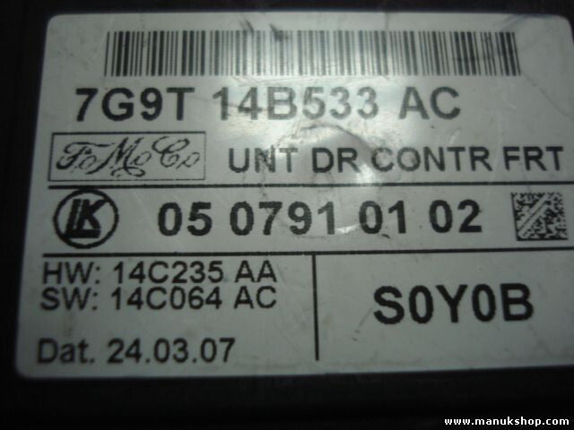 Fensterheber steuergerät Ford Mondeo 7G9T14B533AC LK 0507910102 14C235AA SW