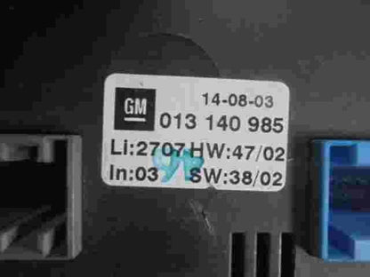 Klimabedienteil Opel Zafira A GM 013140985 24439584 330188061
