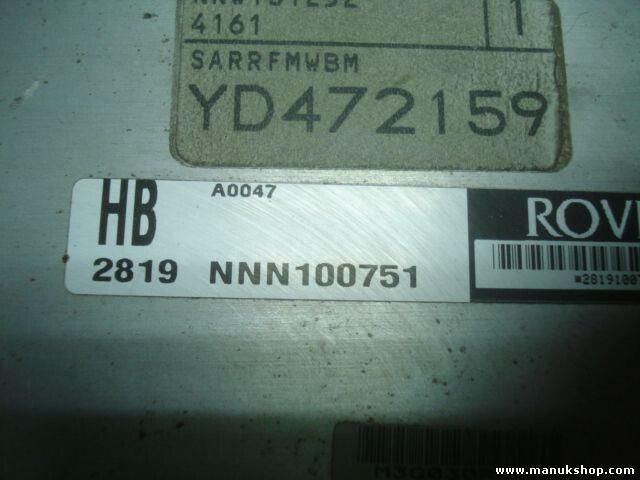 Motorsteuergerät Rover 25 HB NNN100751