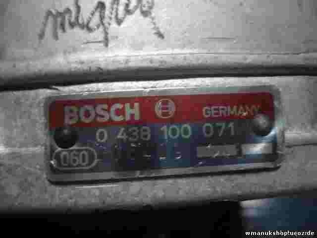 Mengenteiler Mercedes-Benz W123 W201 0438100071 BOSCH 0 438 100 071