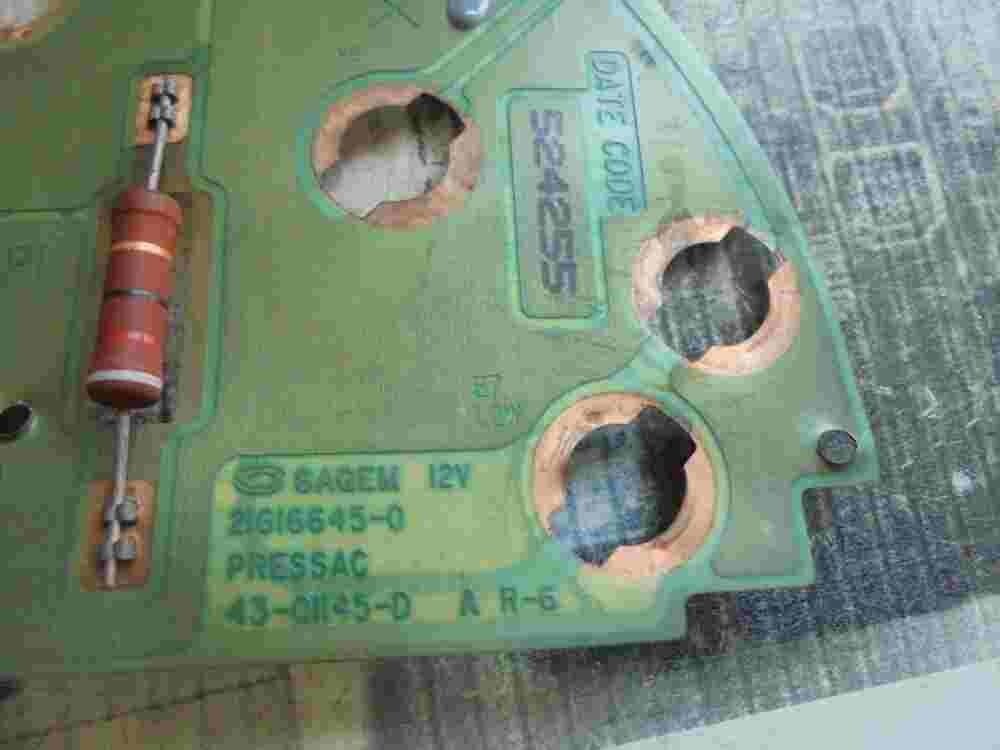 Diagramm des Tachometers Peugeot 406 2.2HDI SAGEM 216166450 21616645-0