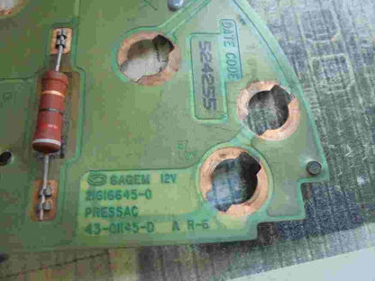 Diagramm des Tachometers Peugeot 406 2.2HDI SAGEM 216166450 21616645-0