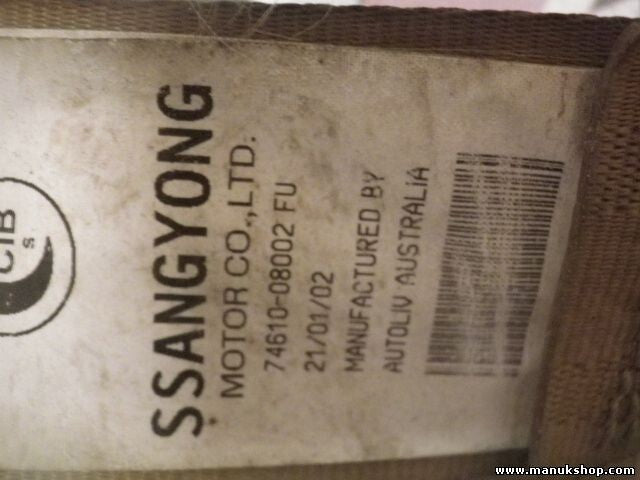 Sicherheitsgurt Gurt SsangYong Actyon Kyron 74610-08002 FU 078X090 078X090LH