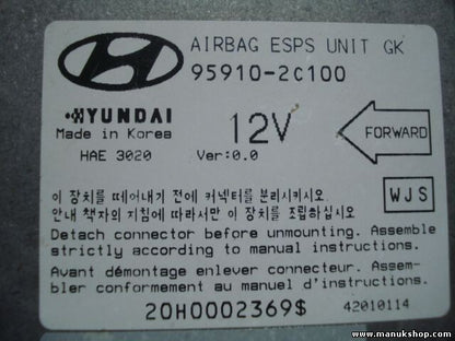 Airbagsensor Airbagsteuergerät Hyundai Tiburon ESPS UNIT GK 959102C100