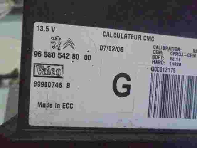 Scheinwerfer kontroll relais  Peugeot Citroen C4 C5 965805428000 Valeo 89900746B