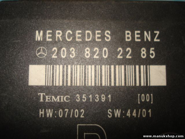 Fensterheber steuergerät Mercedes W203 203 820 22 85 2038202285 Q2 TEMIC 351391