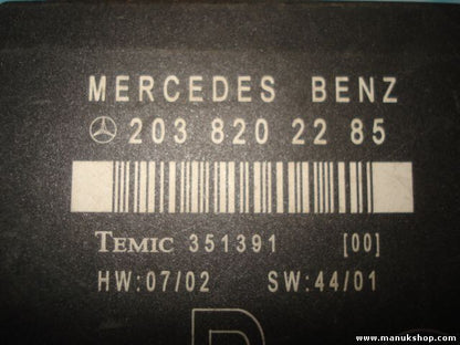 Fensterheber steuergerät Mercedes W203 203 820 22 85 2038202285 Q2 TEMIC 351391