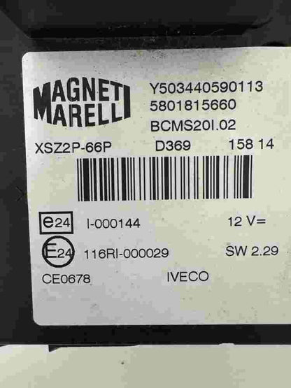 Sicherungskasten Iveco Daily 5801815660 Y503440590113 CE0678 BCMS201.02 XSZ2P66P