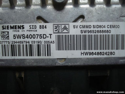 Motorsteuergerät Citroen 5WS40075D-T CMMD SIEMENS 5WS40075DT SW9652888680
