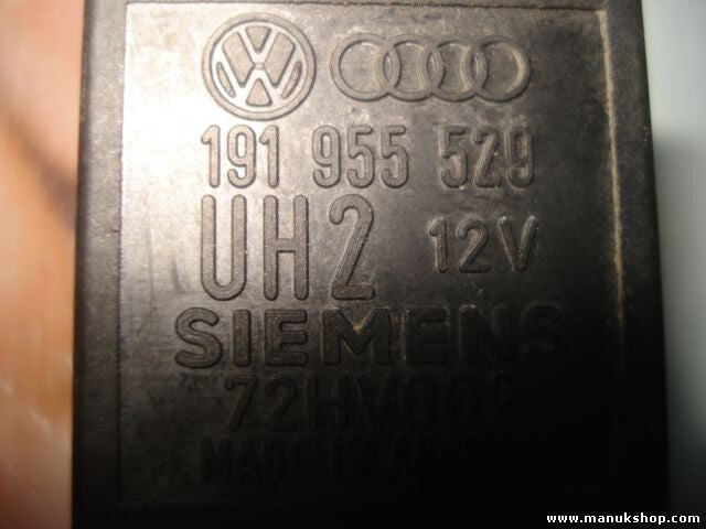Heckscheibenwischer Relais VW Golf 3 Passat Polo 191955529 SIEMENS 72HV002 Nr.72