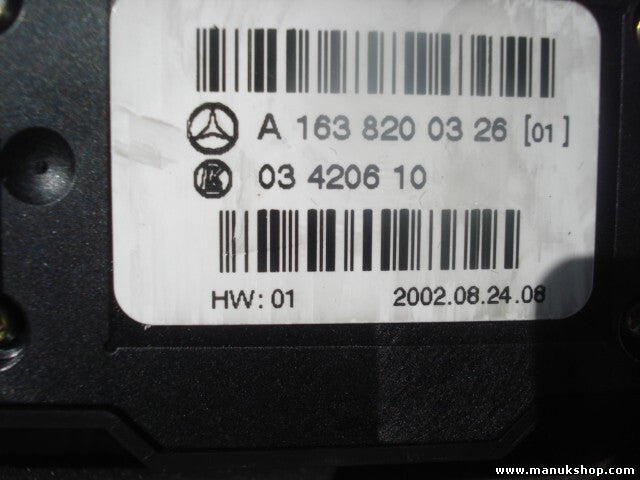 Fensterheber schalter Mercedes-Benz W163 ML HW 01 A1638200326 LK 03420610